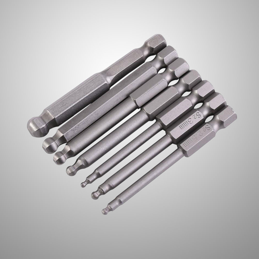 Screwdriver Set Precision - 7Pcs Ball End Magnetic Steel Screwdriver