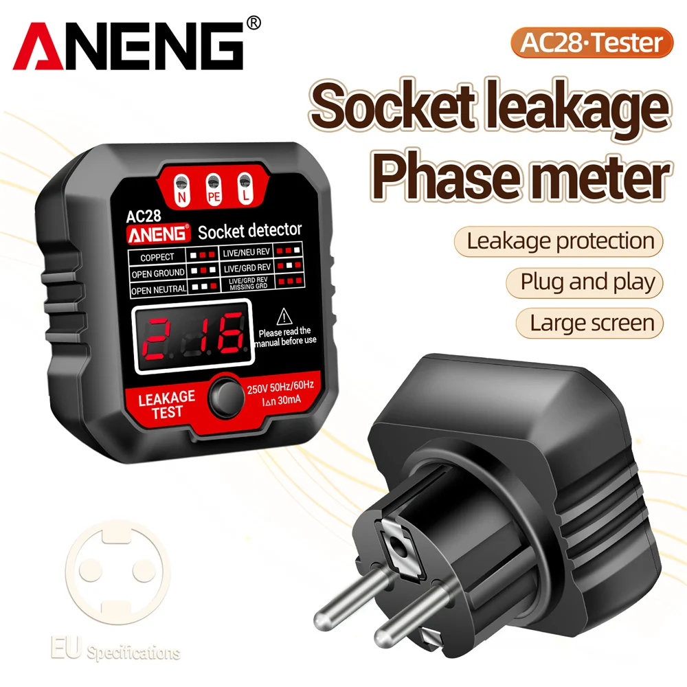Circuit Breaker Finder - ANENG AC28 Digital Socket Power Tester