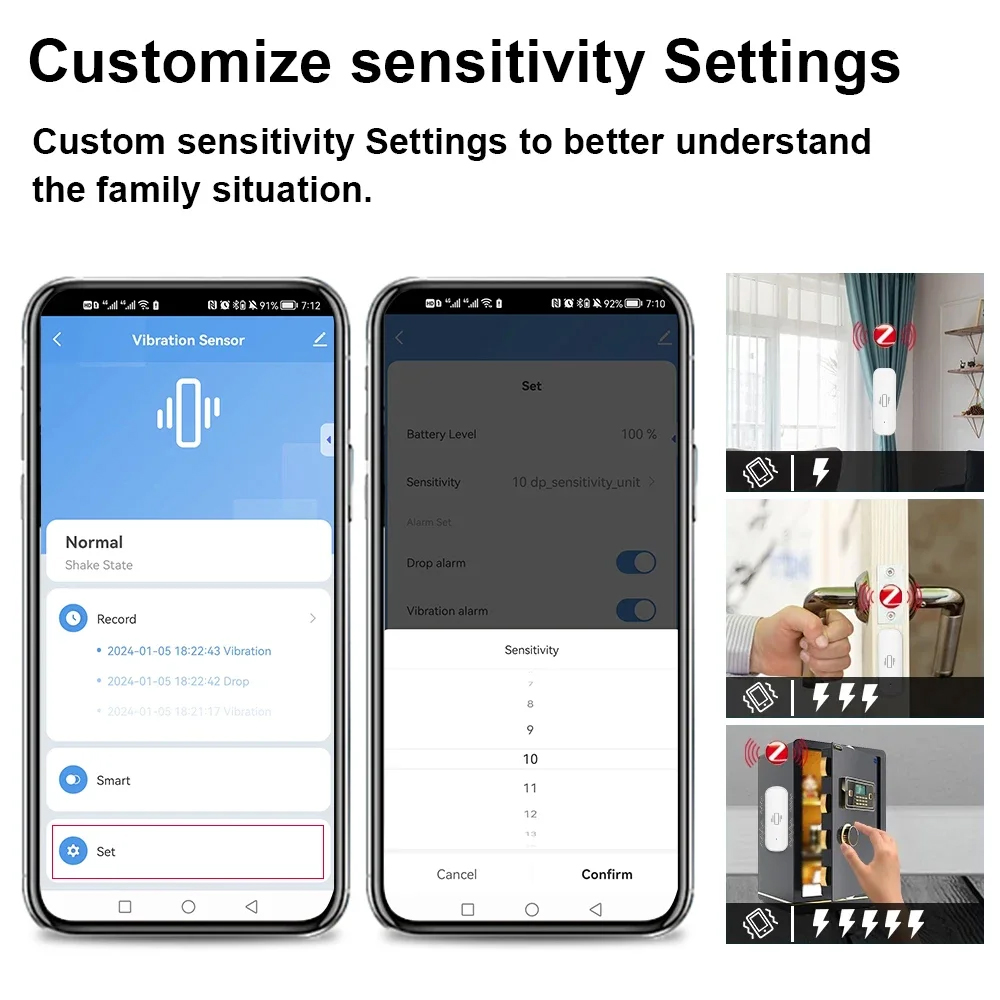 Smart ZigBee Vibration Sensor  – Home Improvement Hardware Bewertung und Preis
