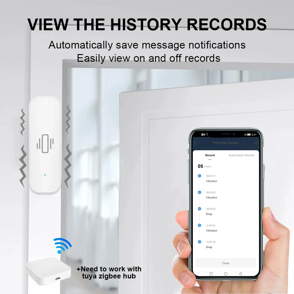 Smart ZigBee Vibration Sensor  – Home Improvement Hardware Bewertung und Preis