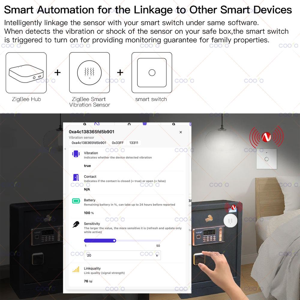 ZigBee 3.0 Vibration Sensor Re – Home Improvement Hardware Bewertung und Preis