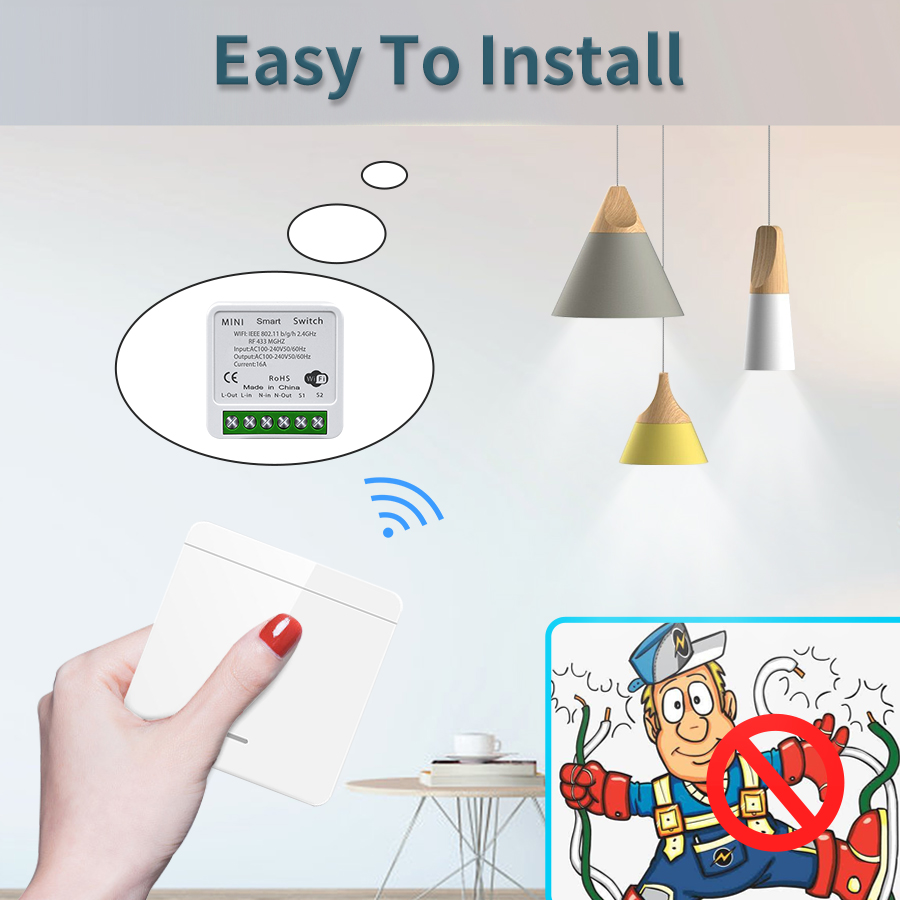 16A Tuya WiFi DIY Smart Switch – Home Improvement Ideas Bewertung und Preis