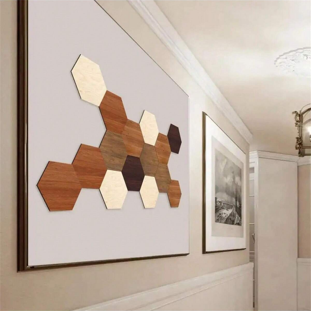 6PCS Hexagon Wall Decals, Self – Home Improvement Ideas Bewertung und Preis